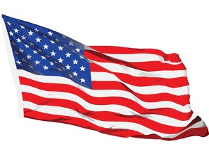 American Flag - Contact Page